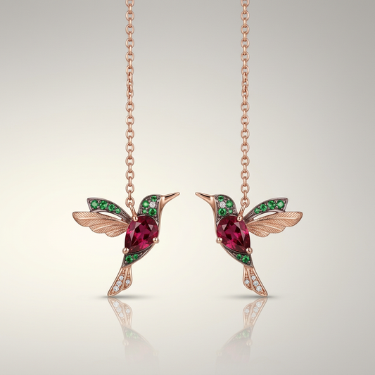 Boucles d'Oreilles Colibri