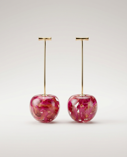 Boucles d'Oreilles Cerise