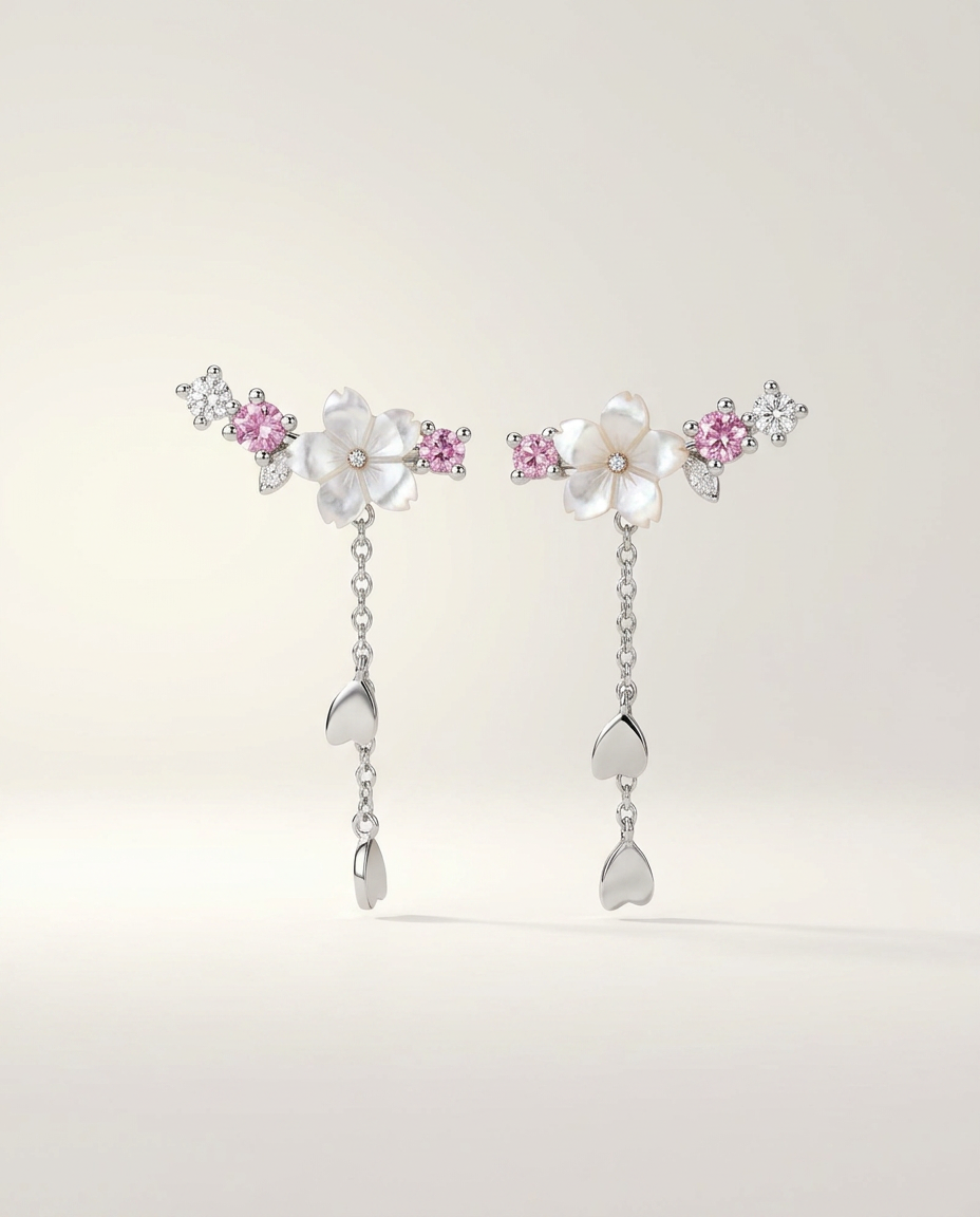 Boucles d'Oreilles Fleurs