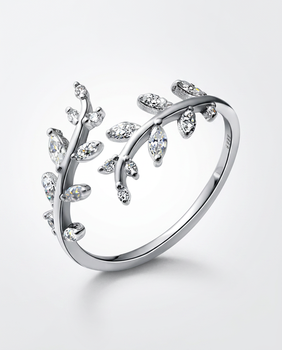 Bague Laurier Argent 925