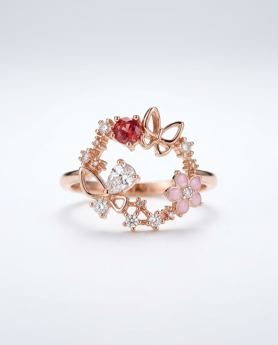 Bague Fleurs de Cristal