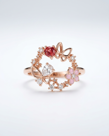 Bague Fleurs de Cristal