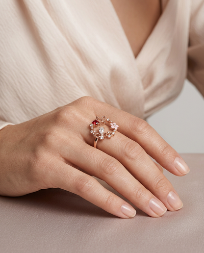 Bague Fleurs de Cristal